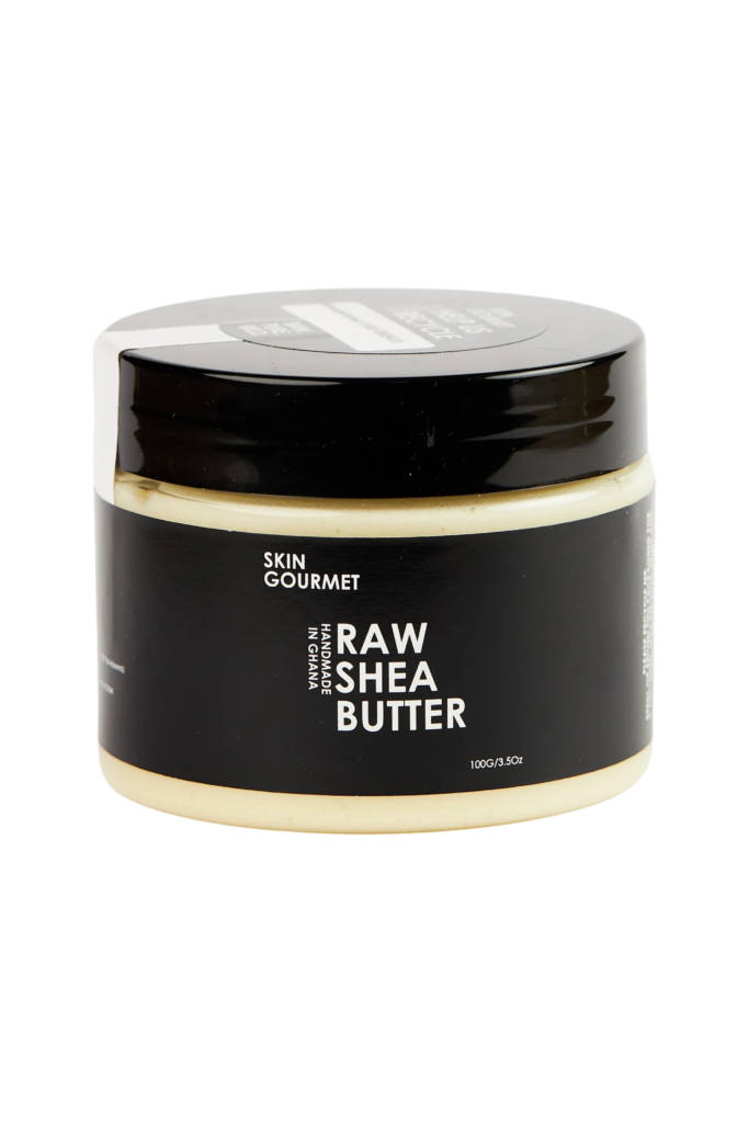 Skin Gourmet raw shea butter and shea oil, both edible and made in Ghana